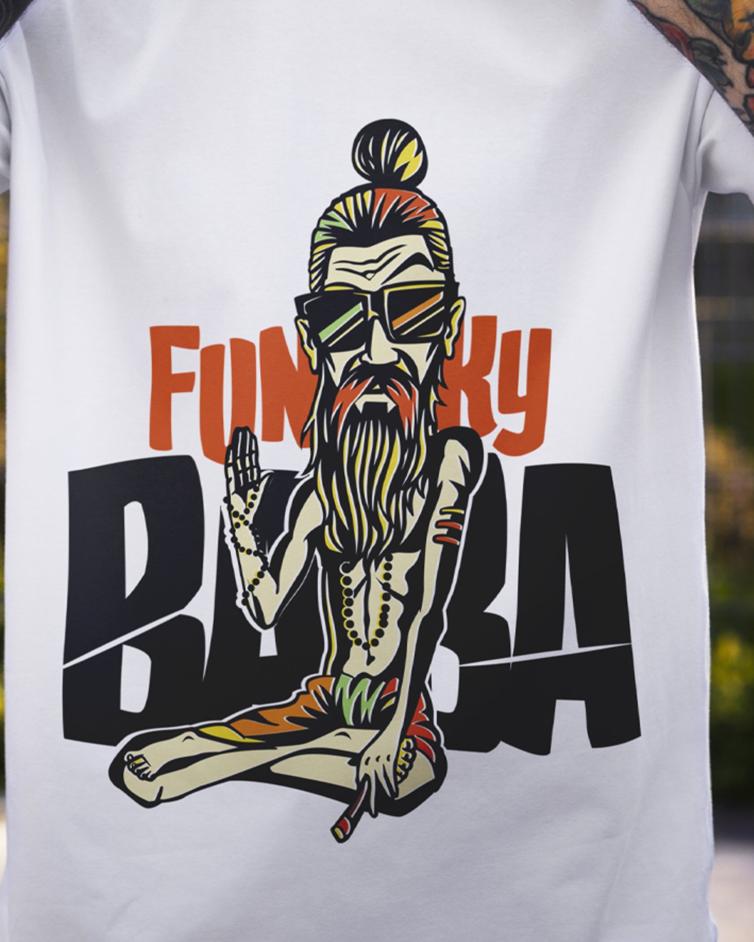 Funky Baba Oversized T-Shirt – White