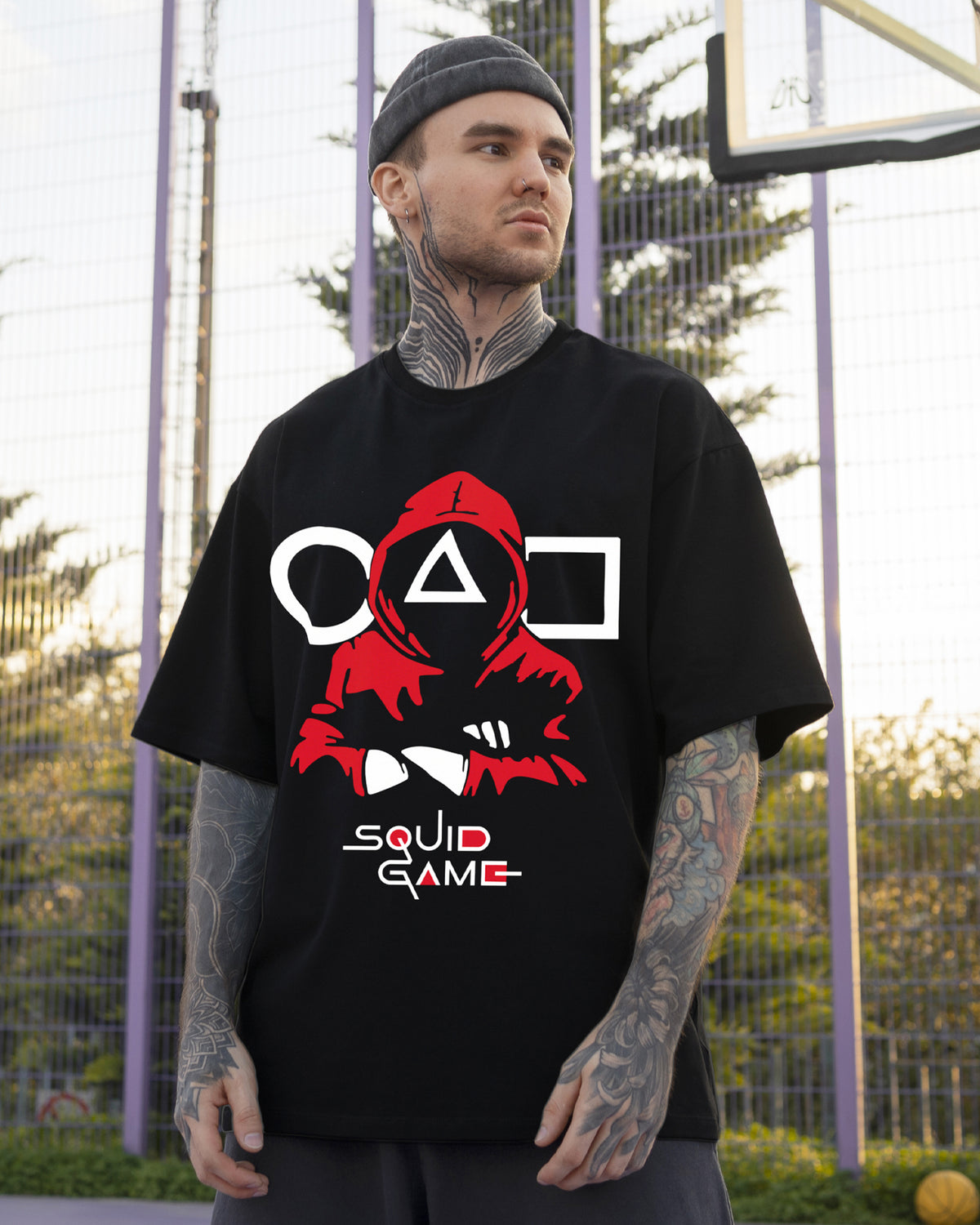 Squid Game Oversized Graphic Tee