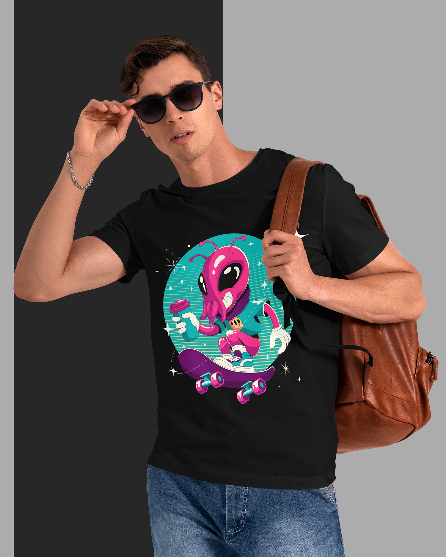 Cosmic Skater T-Shirt – White