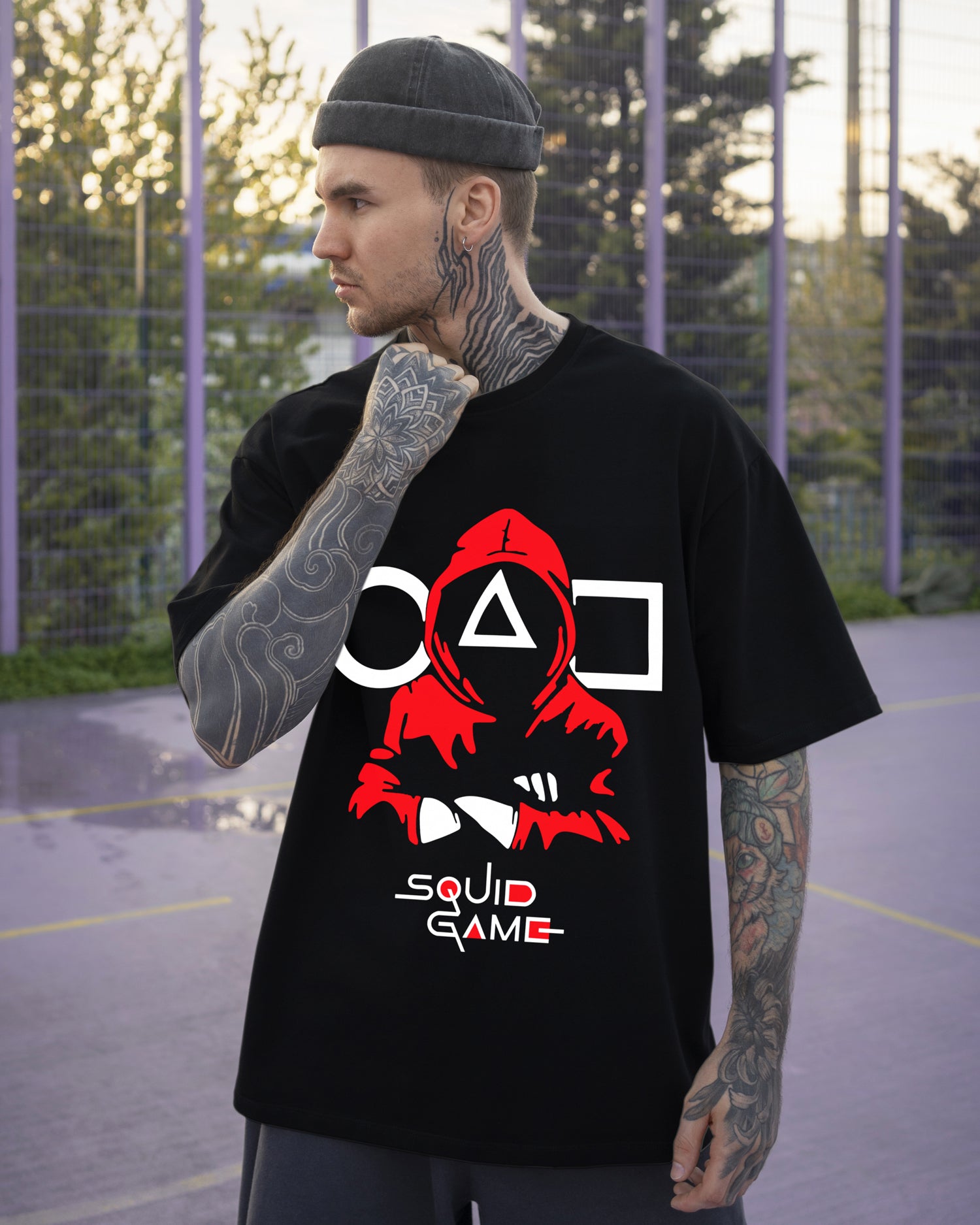 Squid Game Oversized Graphic Tee