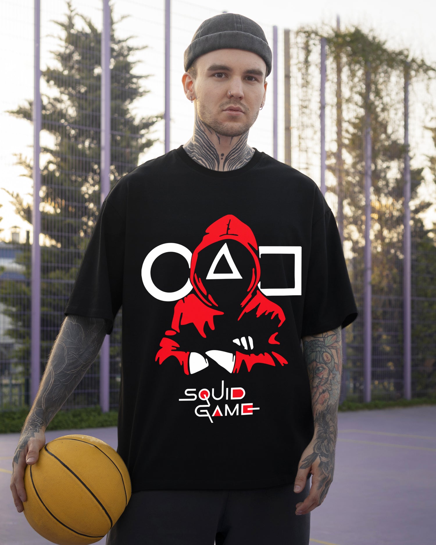 Squid Game Oversized Graphic Tee