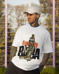 Funky Baba Oversized T-Shirt – White