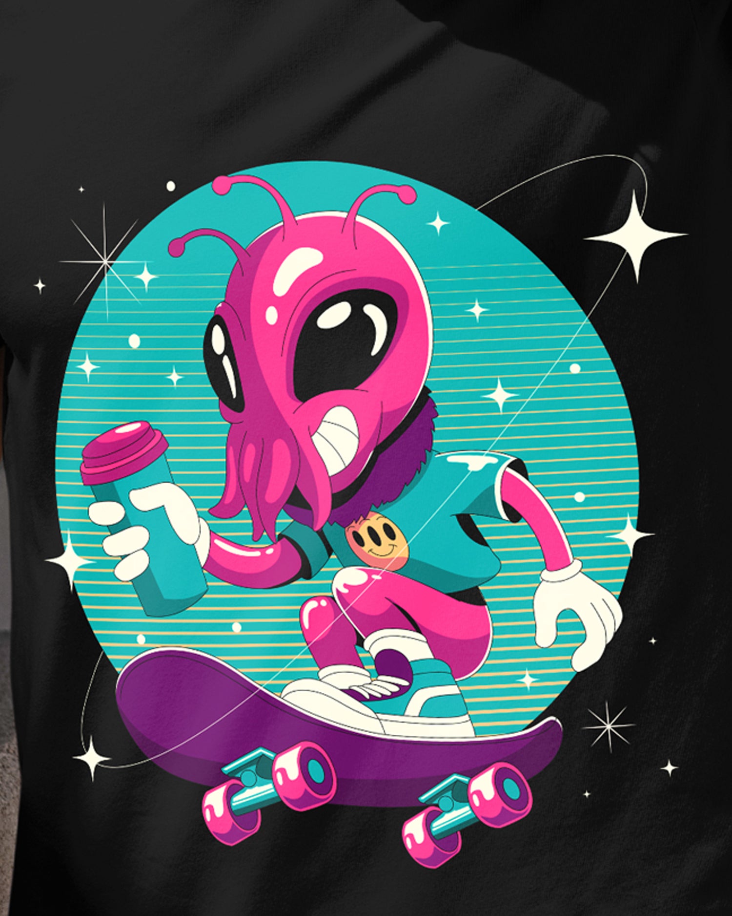 Cosmic Skater T-Shirt – White