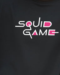 Squid Game Oversized Graphic T-Shirt – Black Edition
